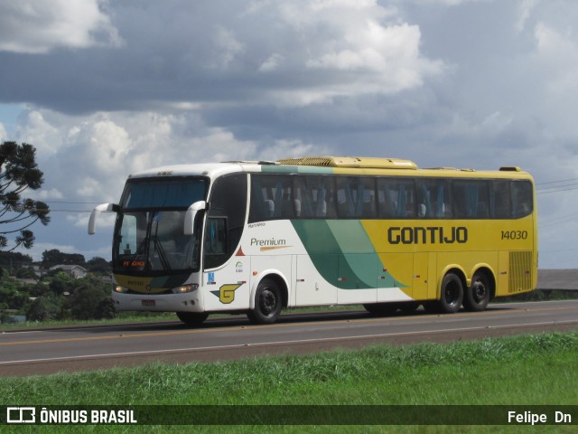 Empresa Gontijo de Transportes 14030 na cidade de Cascavel, Paraná, Brasil, por Felipe  Dn. ID da foto: 10903611.