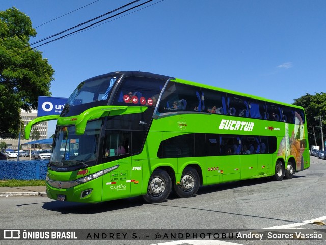 Eucatur - Empresa União Cascavel de Transportes e Turismo 5700 na cidade de São Paulo, São Paulo, Brasil, por Andrey  Soares Vassão. Número da foto: #10904938.
