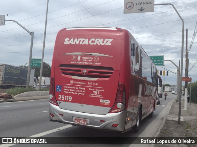 Viação Santa Cruz 25119 na cidade de São Paulo, São Paulo, Brasil, por Rafael Lopes de Oliveira. Número da foto: #10905703.