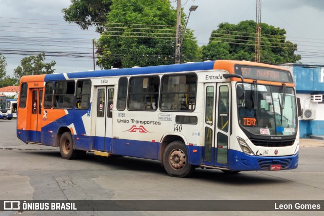 União Transportes 140 na cidade de Várzea Grande, Mato Grosso, Brasil, por Leon Gomes. ID da foto: 10906860.