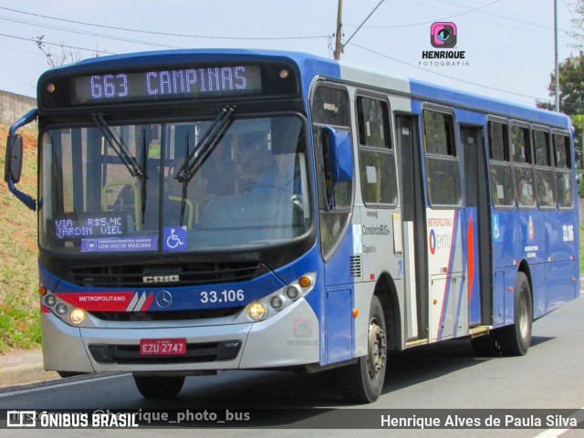 Transportes Capellini 33.106 na cidade de Campinas, São Paulo, Brasil, por Henrique Alves de Paula Silva. Número da foto: #10904911.