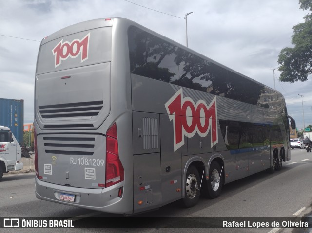 Auto Viação 1001 RJ 108.1209 na cidade de São Paulo, São Paulo, Brasil, por Rafael Lopes de Oliveira. ID da foto: 10905530.