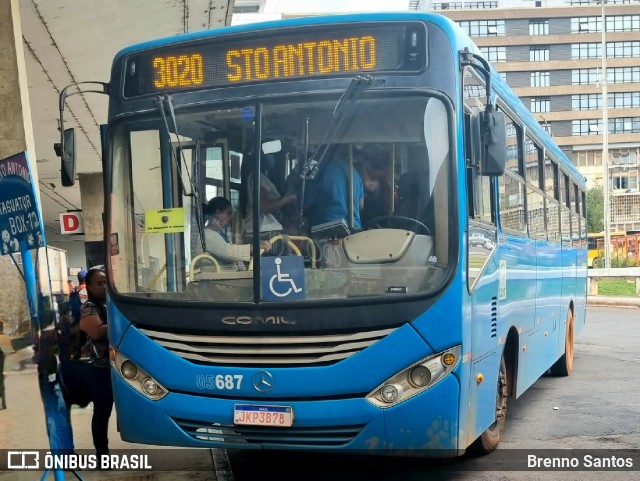 Taguatur - Taguatinga Transporte e Turismo 05687 na cidade de Brasília, Distrito Federal, Brasil, por Brenno Santos. Número da foto: #10904796.