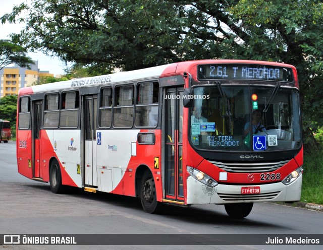 Expresso CampiBus 2288 na cidade de Campinas, São Paulo, Brasil, por Julio Medeiros. ID da foto: 10904782.