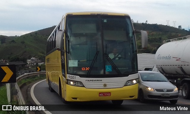 Viação Itapemirim 9001 na cidade de Santos Dumont, Minas Gerais, Brasil, por Mateus Vinte. ID da foto: 10904426.