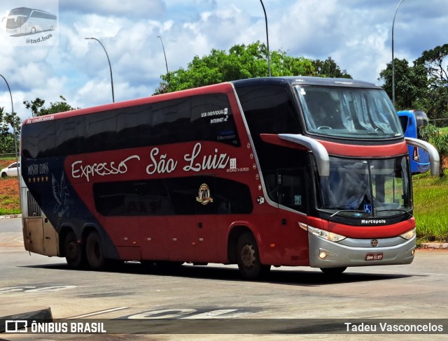 Expresso São Luiz 7700 na cidade de Brasília, Distrito Federal, Brasil, por Tadeu Vasconcelos. ID da foto: 10906432.