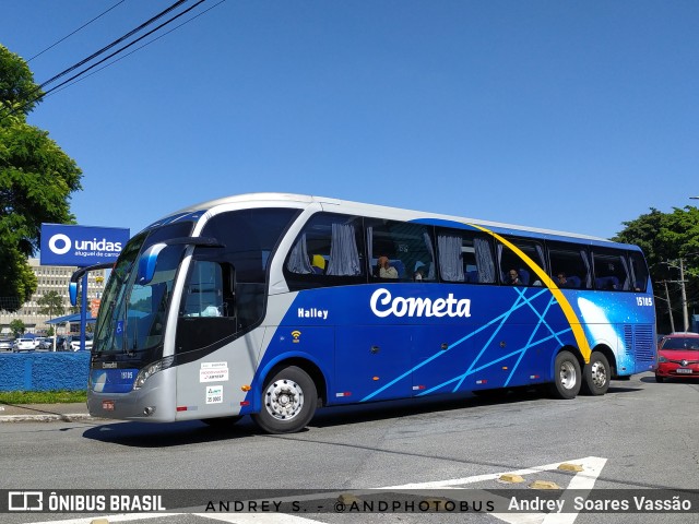 Viação Cometa 15105 na cidade de São Paulo, São Paulo, Brasil, por Andrey  Soares Vassão. ID da foto: 10904235.