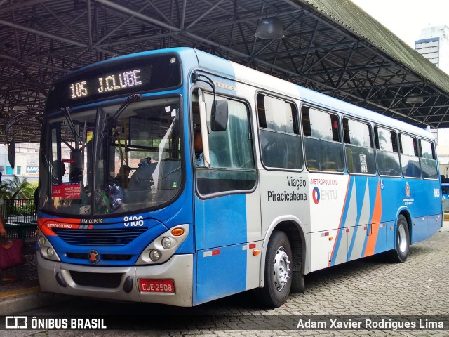 Viação Piracicabana 8108 na cidade de Santos, São Paulo, Brasil, por Adam Xavier Rodrigues Lima. ID da foto: 10905486.