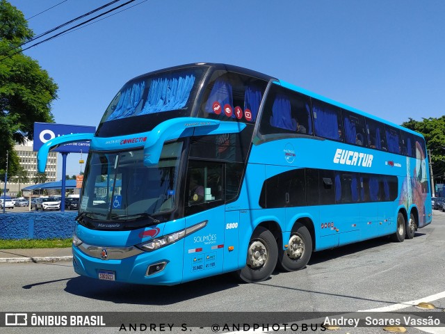 Eucatur - Empresa União Cascavel de Transportes e Turismo 5800 na cidade de São Paulo, São Paulo, Brasil, por Andrey  Soares Vassão. Número da foto: #10904931.