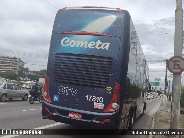 Viação Cometa 17310 na cidade de São Paulo, São Paulo, Brasil, por Rafael Lopes de Oliveira. Número da foto: #10905616.