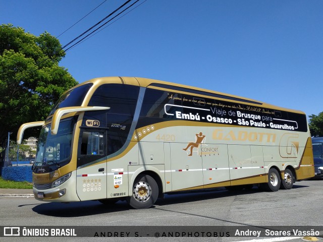 Auto Viação Gadotti 4420 na cidade de São Paulo, São Paulo, Brasil, por Andrey  Soares Vassão. Número da foto: #10904865.