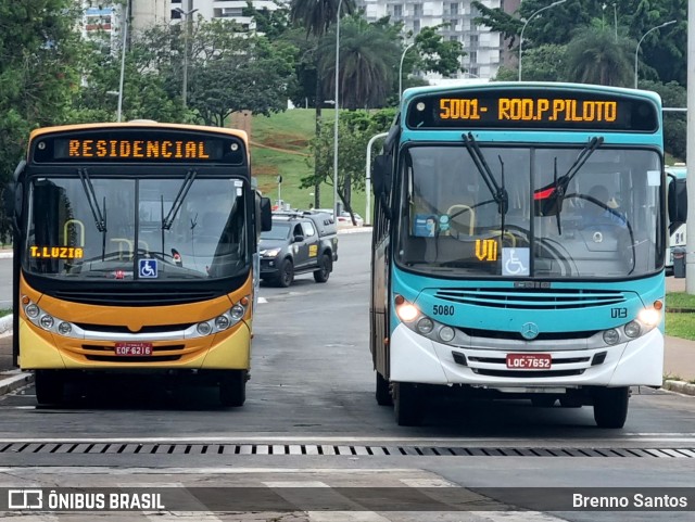 UTB - União Transporte Brasília 5080 na cidade de Brasília, Distrito Federal, Brasil, por Brenno Santos. Número da foto: #10904767.