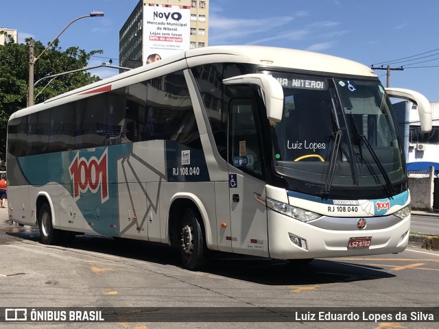 Auto Viação 1001 RJ 108.040 na cidade de Niterói, Rio de Janeiro, Brasil, por Luiz Eduardo Lopes da Silva. ID da foto: 10904701.