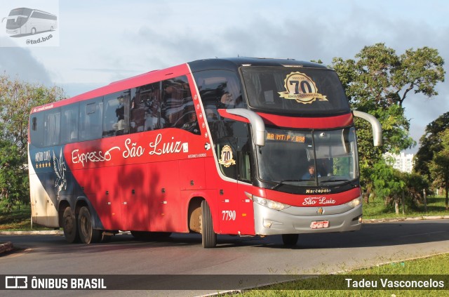 Expresso São Luiz 7790 na cidade de Brasília, Distrito Federal, Brasil, por Tadeu Vasconcelos. ID da foto: 10906446.