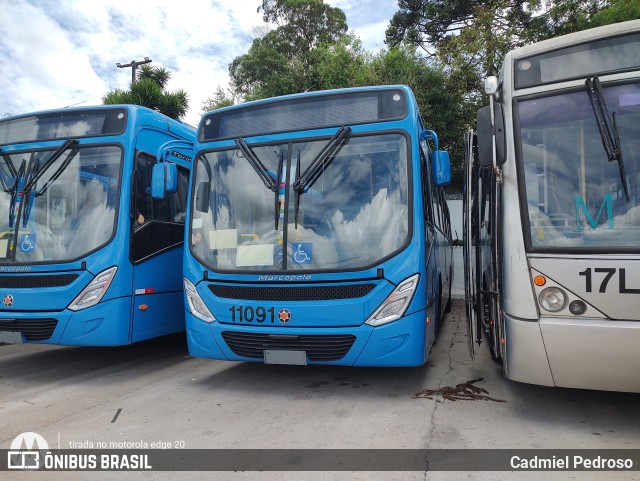 VISAC Viação Santa Clara 11091 na cidade de Pinhais, Paraná, Brasil, por Cadmiel Pedroso. Número da foto: #10909104.