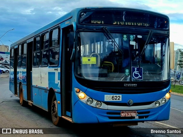 Taguatur - Taguatinga Transporte e Turismo 05622 na cidade de Taguatinga, Distrito Federal, Brasil, por Brenno Santos. ID da foto: 10910073.