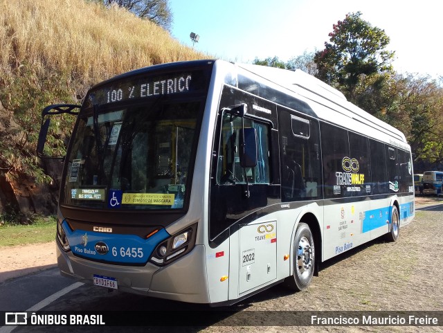 Transwolff Transportes e Turismo 6 6455 na cidade de Campinas, São Paulo, Brasil, por Francisco Mauricio Freire. ID da foto: 10910820.