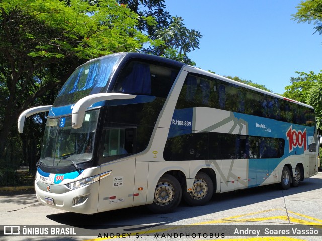 Auto Viação 1001 RJ 108.839 na cidade de São Paulo, São Paulo, Brasil, por Andrey  Soares Vassão. ID da foto: 10908659.