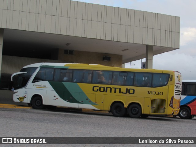 Empresa Gontijo de Transportes 18330 na cidade de Caruaru, Pernambuco, Brasil, por Lenilson da Silva Pessoa. ID da foto: 10910646.