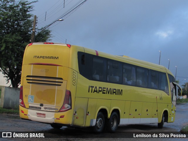 Viação Itapemirim 60027 na cidade de Caruaru, Pernambuco, Brasil, por Lenilson da Silva Pessoa. ID da foto: 10910654.