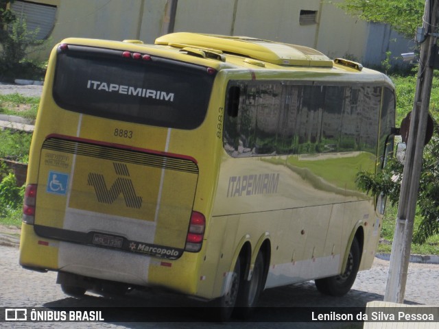 Viação Itapemirim 8883 na cidade de Caruaru, Pernambuco, Brasil, por Lenilson da Silva Pessoa. ID da foto: 10910698.