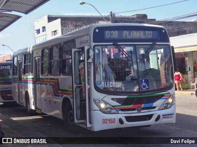 Auto Ônibus Santa Maria Transporte e Turismo 02150 na cidade de Natal, Rio Grande do Norte, Brasil, por Davi Felipe. Número da foto: #10908794.