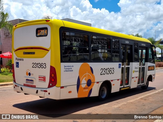 Viação Pioneira 231363 na cidade de Lago Sul, Distrito Federal, Brasil, por Brenno Santos. Número da foto: #10908522.