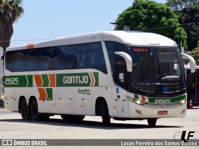 Empresa Gontijo de Transportes 21525 na cidade de Goiânia, Goiás, Brasil, por Lucas Ferreira dos Santos Gomes. ID da foto: 10910734.