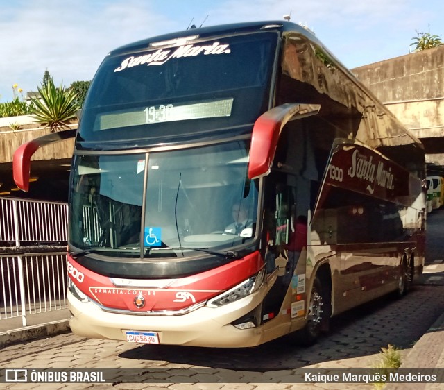 Santa Maria Fretamento e Turismo 1300 na cidade de Belo Horizonte, Minas Gerais, Brasil, por Kaique Marquês Medeiros . ID da foto: 10909196.