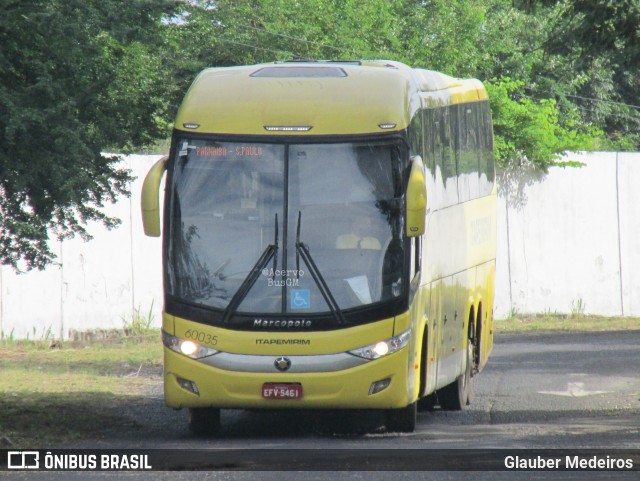 Viação Itapemirim 60035 na cidade de Teresina, Piauí, Brasil, por Glauber Medeiros. ID da foto: 10909633.