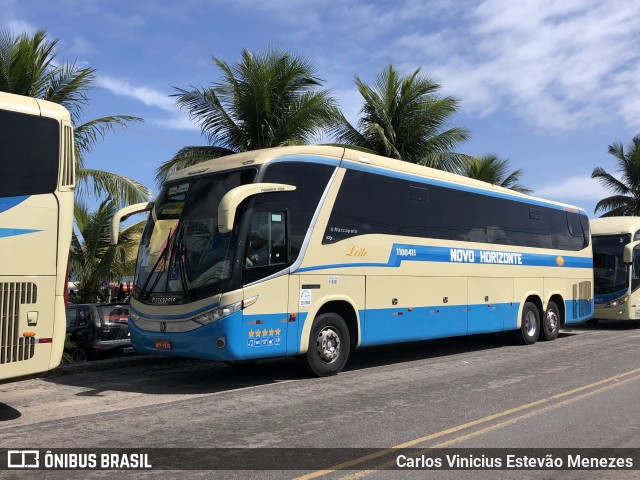 Viação Novo Horizonte 1100411 na cidade de Porto Seguro, Bahia, Brasil, por Carlos Vinicius Estevão Menezes. Número da foto: #10909277.
