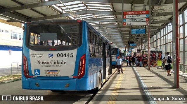 Viação Cidade de Caieiras 00445 na cidade de Franco da Rocha, São Paulo, Brasil, por Thiago de Souza. Número da foto: #10908323.