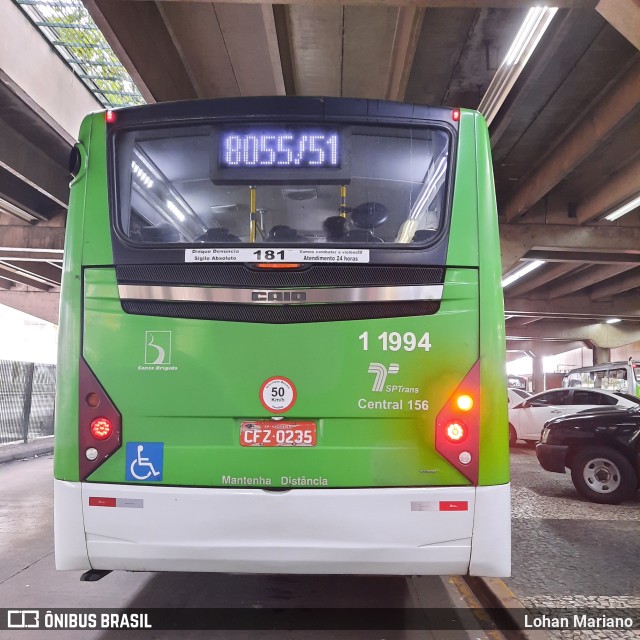 Viação Santa Brígida 1 1994 na cidade de São Paulo, São Paulo, Brasil, por Lohan Mariano. Número da foto: #10908683.