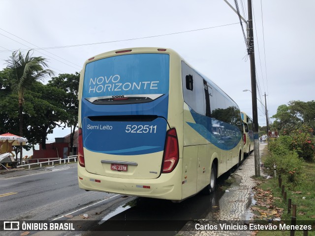 Viação Novo Horizonte 522511 na cidade de Porto Seguro, Bahia, Brasil, por Carlos Vinicius Estevão Menezes. ID da foto: 10909272.