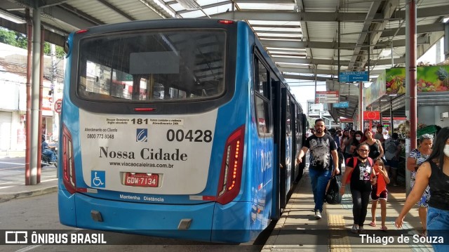 Viação Cidade de Caieiras 00428 na cidade de Franco da Rocha, São Paulo, Brasil, por Thiago de Souza. Número da foto: #10908314.