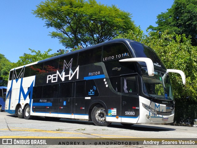 Empresa de Ônibus Nossa Senhora da Penha 59060 na cidade de São Paulo, São Paulo, Brasil, por Andrey  Soares Vassão. ID da foto: 10908750.