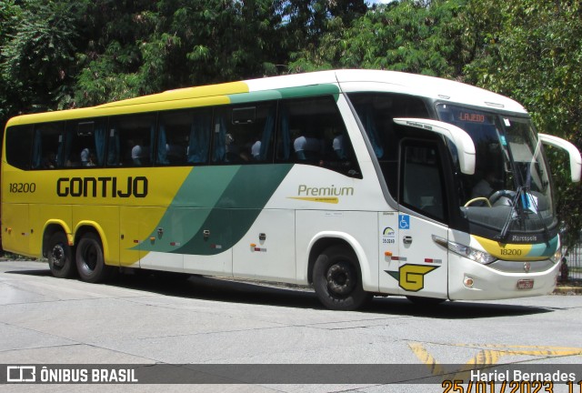 Empresa Gontijo de Transportes 18200 na cidade de São Paulo, São Paulo, Brasil, por Hariel Bernades. Número da foto: #10912329.