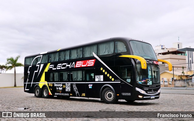 Flecha Bus 43522 na cidade de Balneário Camboriú, Santa Catarina, Brasil, por Francisco Ivano. Número da foto: #10913091.