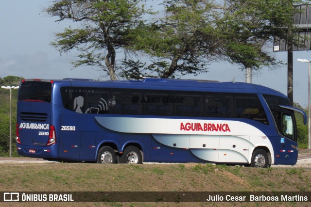 Viação Águia Branca 26590 na cidade de Aracaju, Sergipe, Brasil, por Julio Cesar  Barbosa Martins. Número da foto: #10911737.