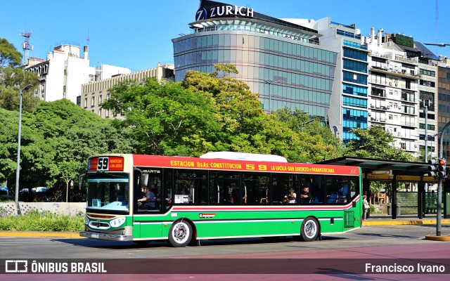 MOCBA - Micro Omnibus Ciudad de Buenos Aires 108 na cidade de Ciudad Autónoma de Buenos Aires, Argentina, por Francisco Ivano. Número da foto: #10913200.
