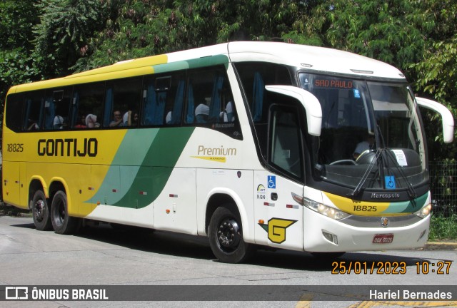 Empresa Gontijo de Transportes 18825 na cidade de São Paulo, São Paulo, Brasil, por Hariel Bernades. ID da foto: 10912322.