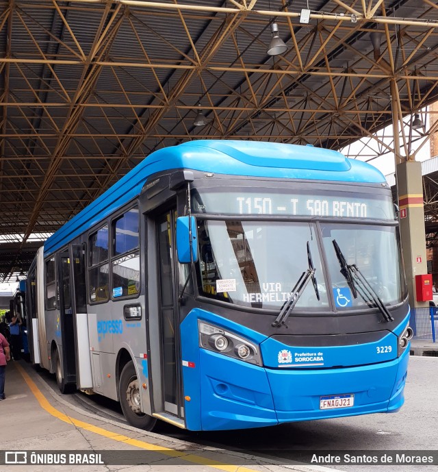 BRT Sorocaba Concessionária de Serviços Públicos SPE S/A 3229 na cidade de Sorocaba, São Paulo, Brasil, por Andre Santos de Moraes. ID da foto: 10837842.