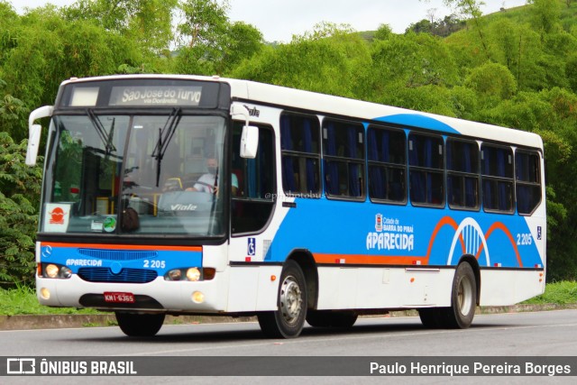 VINSAL - Viação Nossa Senhora Aparecida 2 205 na cidade de Barra do Piraí, Rio de Janeiro, Brasil, por Paulo Henrique Pereira Borges. ID da foto: 10839128.