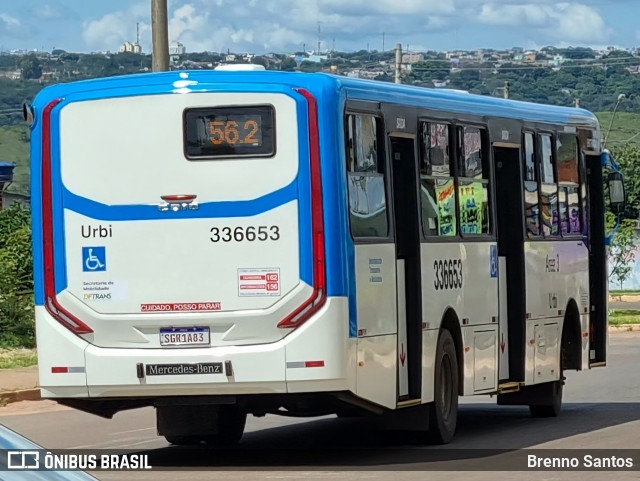 Urbi Mobilidade Urbana 336653 na cidade de Samambaia, Distrito Federal, Brasil, por Brenno Santos. ID da foto: 10838064.