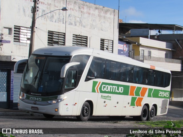 Empresa Gontijo de Transportes 21345 na cidade de Caruaru, Pernambuco, Brasil, por Lenilson da Silva Pessoa. ID da foto: 10839165.