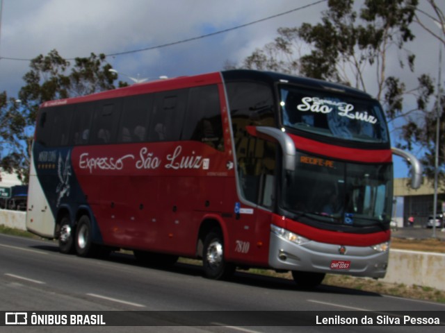 Expresso São Luiz 7810 na cidade de Caruaru, Pernambuco, Brasil, por Lenilson da Silva Pessoa. Número da foto: #10839036.