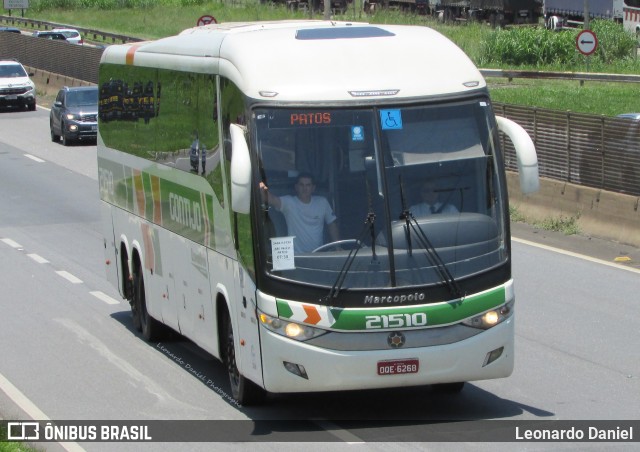 Empresa Gontijo de Transportes 21510 na cidade de Aparecida, São Paulo, Brasil, por Leonardo Daniel. ID da foto: 10840832.