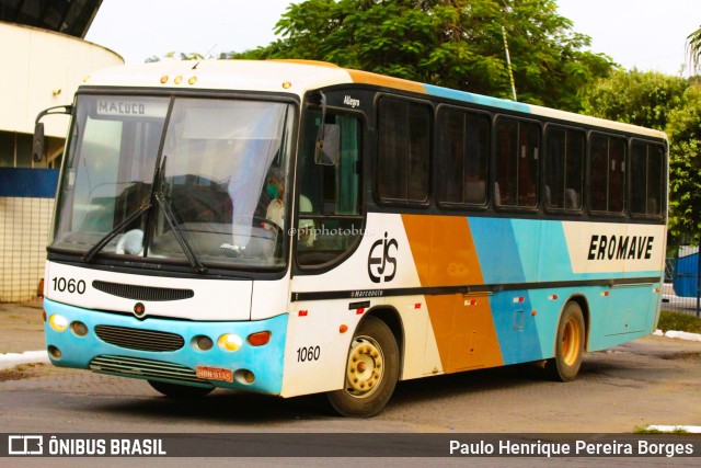 Transporte Coletivo Eromave 1060 na cidade de Muriaé, Minas Gerais, Brasil, por Paulo Henrique Pereira Borges. ID da foto: 10841837.