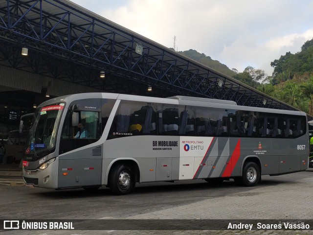 BR Mobilidade Baixada Santista 8057 na cidade de Santos, São Paulo, Brasil, por Andrey  Soares Vassão. Número da foto: #10843190.