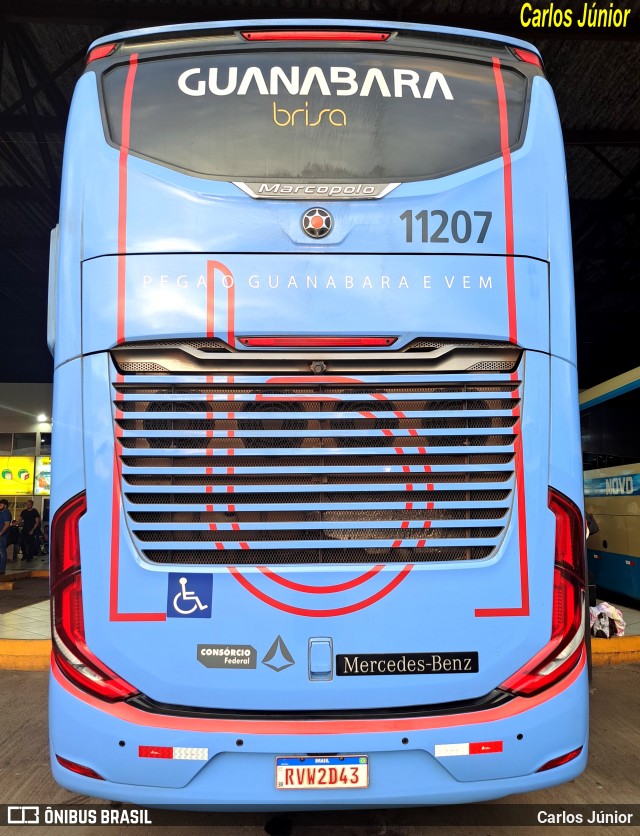 Brisa Ônibus 11207 na cidade de Goiânia, Goiás, Brasil, por Carlos Júnior. Número da foto: #10845041.